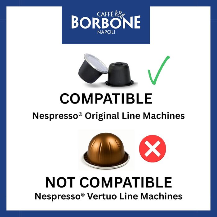 Кава в капсулах Caffè Borbone Respresso Rote Mischung (Червона суміш), сумісні з Nespresso, 100 шт