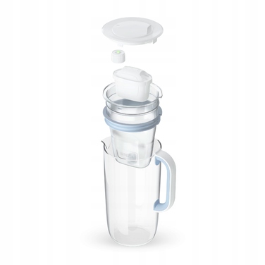 Скляний фільтр-відстоювач BRITA Glass + 1 фільтр Pure Performance та 2 фільтри Hard Water