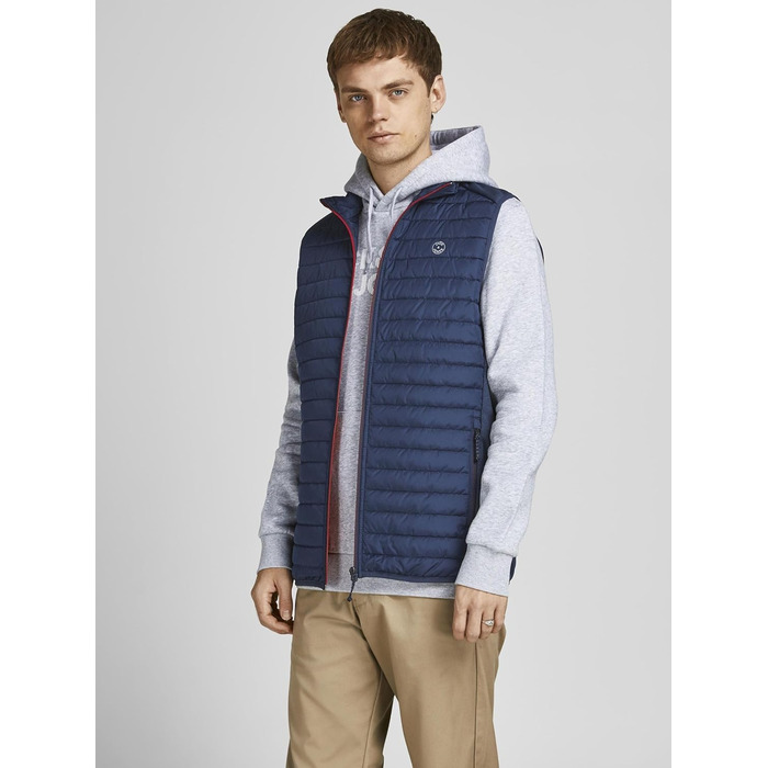Чоловіча степкова жилетка JACK & JONES XL, блакитна