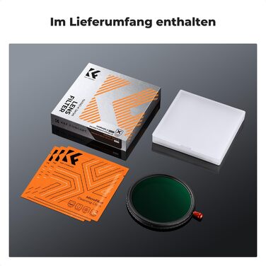 Фільтр K&F Concept 77mm 3-в-1: поляризаційний, ND2-ND32, Black Mist з 28-шаровим покриттям Nano-Klear