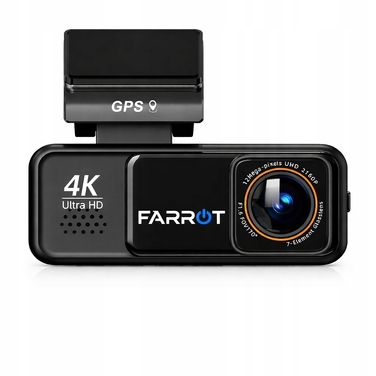 Автомобільний відеореєстратор FARROT A8 4K з GPS, WiFi, передньою та задньою камерами та функцією ADAS