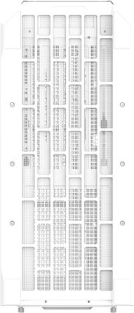 Корпус Thermaltake View 600 TG Full Tower для ПК (E-ATX/ATX/mATX/mini-ITX) з прихованим підключенням, 4 скляними панелями, поворотними PCIe слотами, підтримкою радіатора до 420 мм та USB-C 3.2 Gen2 (Snow)