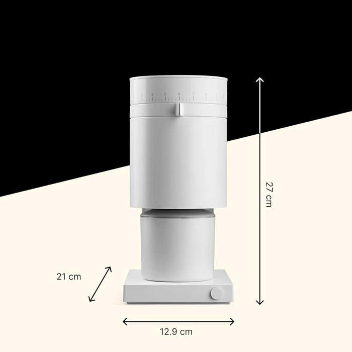 Електрична кавомолка Fellow Opus з конічним жорном - універсальна для еспресо, drip, French press та cold brew, матово-чорна