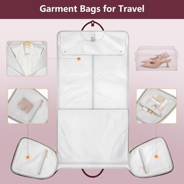 Чохол для одягу для подорожей Getaway Solids, сумка-органайзер для костюмів, однотонний червоний