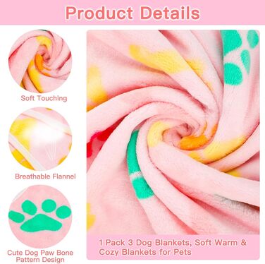 М'яка ковдра для кота та собаки, 5 шт., 76 x 52 см, різні кольори