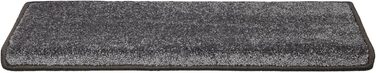 Casa Pura Non-Slip Stair Treads - 15 Piece Set | Soft, Plush Rugs for Indoor Stairs | Self-Adhesive, 65 x 23.5 x 1.3 cm