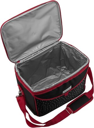 Кühltasche 22 L Picknick Kühlbox 35 x 24 x 27 cm - Farbauswahl (Schwarz Weiß Gepunktet) - Холодильна сумка Андора 22 л для пікніка, 35 x 24 x 27 см, чорно-біла в горошок