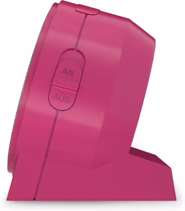 Cander Berlin MNU 1009 M Children's Alarm Clock, Silent/Soundless Alarm, Pink/Rose, Learning Clock, Children's Watch, Light, Snooze, Table Clock, Lighting, Quiet, Snooze Function