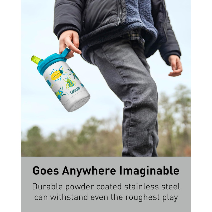 CAMELBAK Eddy+ Kids Sst Vacuum-Insulated Bottle 350ml 12Oz (Magical Unicorns)