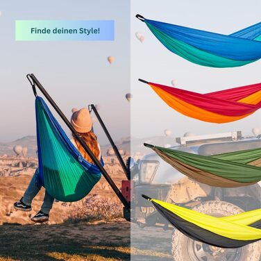 Гамак Amazonas Ultra-Light Adventure Coyote Kingsize - надлегкий, 275x140 см, до 150 кг, зелений (Ice-blue)