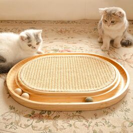 Кігтеточка CheerPals 2-в-1 для котів з натурального сизалю та м'яти, 43x33x3 см