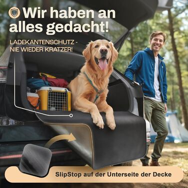 Захист для багажника авто для собак HELDENWERK: водонепроникний, з захистом бокових стінок та краю, універсальний, чорний