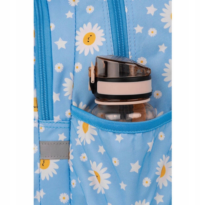 Шкільний багатокамерний рюкзак CoolPack (білий, синій, жовтий), 21 л