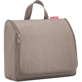 Сумка-органайзер Reisenthel Toiletbag XL з гачком, водонепроникний матеріал Herringbone Mokka