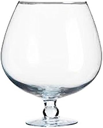 Oberstdorf Glassworks XXXL Giant Cognac Swinger Glass, Cognac Swinger, Crystal Glass. NOT A PUNCH BOWL. Capacity approx. 7 liters, height approx. 28 cm, opening at the top approx. 15 cm