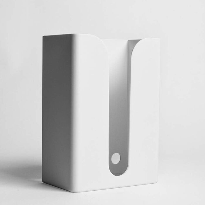Cabilock Towel Dispenser Wall Tissue Box Wall Mount Under Table Cabinet No Trace Paper Towel Paper Towel Folded Towel Storage Kitchen Bathroom Toilet Office Gray