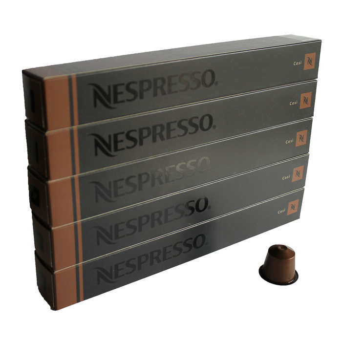 Кава Nespresso Sortiment Cosi (Еспресо), 50 капсул, 50 г (5 шт. в упаковці)