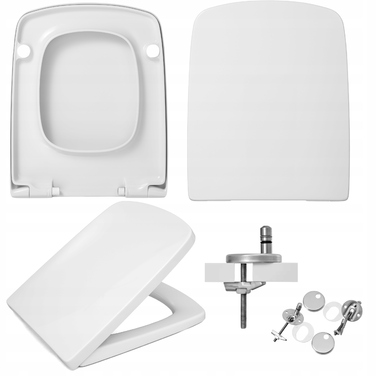 Сидіння для унітаза Geberit Selnova Square Hamberger, білий duroplast