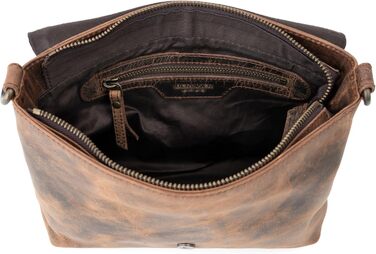 Сумка через плече Berliner Bags Catalina Vintage з натуральної шкіри (Earth) середнього розміру. Жіноча сумка-месенджер з магнітною застібкою