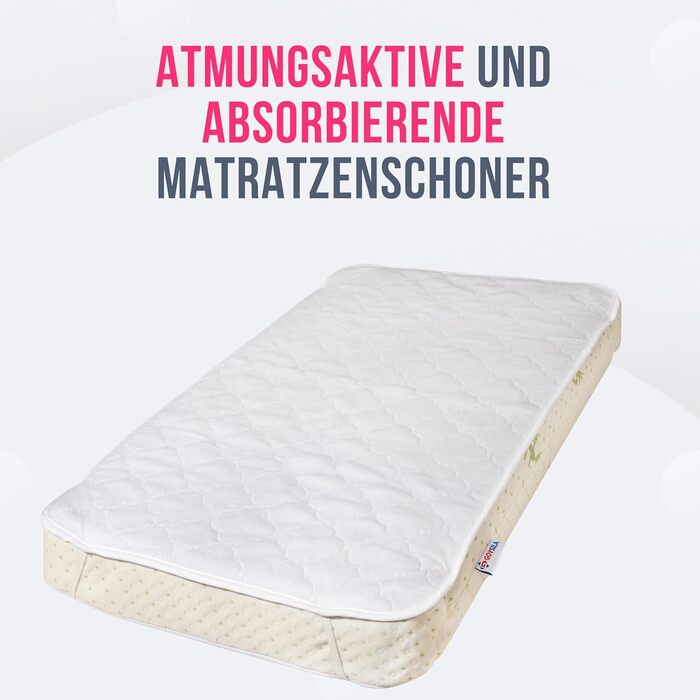 Простирадла для ліжечка Chicco Next2Me, 2 шт, 100% бавовна + водонепроникний наматрацник, Oeko-TEX, сумісні з Kinderkraft UNO, 83x50 см, GOYSILA
