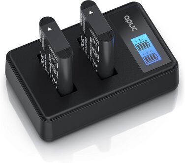 Зарядний пристрій для акумуляторів CSL - 4 слоти AA/AAA NiMH з LCD-дисплеєм, чорний (Тип 2)