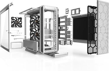 Корпус ПК be quiet! Silent Base 802 Window з 2 вентиляторами Pure Wings 2 та підтримкою радіаторів до 360 мм, 3-рівнева система керування вентиляторами