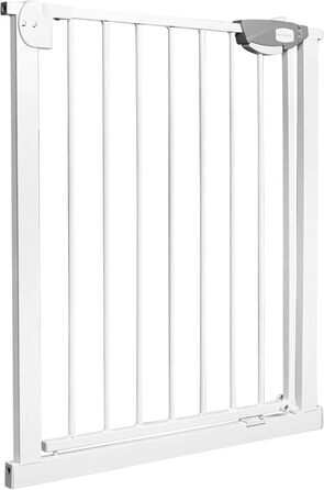 Захист для сходів без свердління, ворота для дітей 75-85 см, автоматичне закриття, безпечні ворота для дитячих воріт, білий