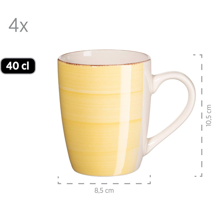 Набір посуду MÄSER Bel Tempo II (16 предметів) для 4 осіб: керамічний сервіз ручної роботи, зелено-блакитний, стеатоліт