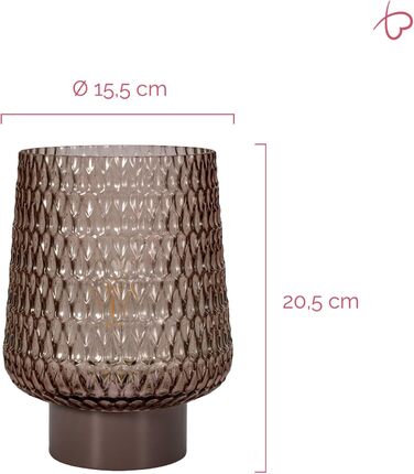 LED мобільна настільна лампа Pauleen 48309 з таймером, сірий колір, ефект мерехтіння, працює від батарейок