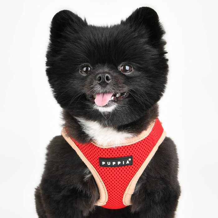 Шлейка для собак Puppia Soft Vest Harness B II Wein XL, червона, 110 г