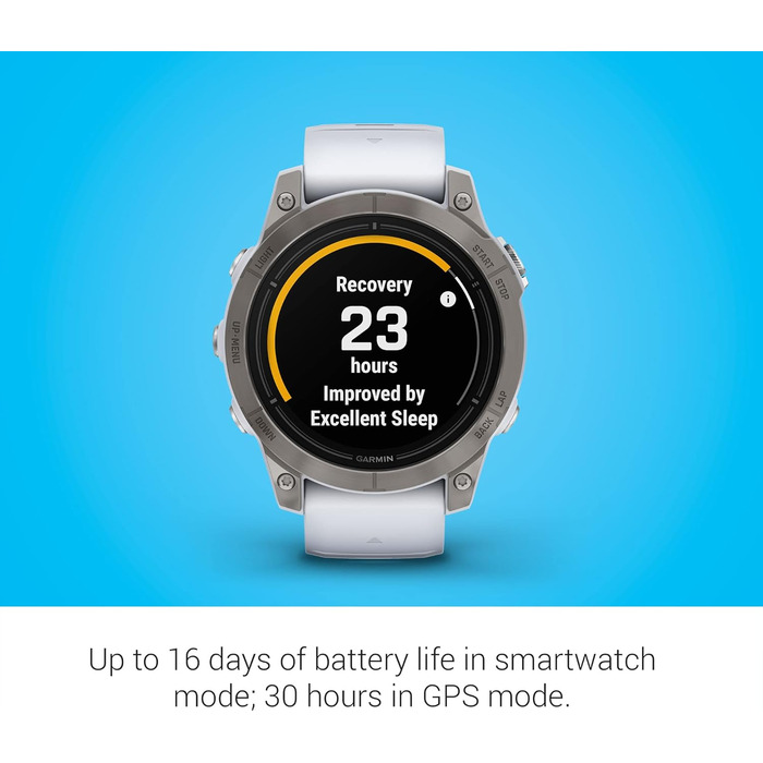 Розумний годинник Garmin epix Pro (Gen 2) Sapphire Edition 51 мм: високопродуктивний, з ліхтариком та технологіями для тренувань