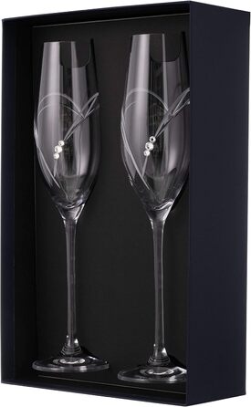 Кілька келихів для шампанського та просекко 'Серця' зі Сваровскі Swarovski - пара