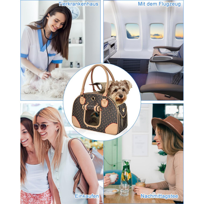 Транспортна сумка для собак та котів, 42 x 18 x 31 см, до 4 кг, для подорожей