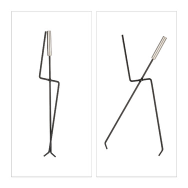 Relaxdays 5-Piece Fireplace Tool Set in Black