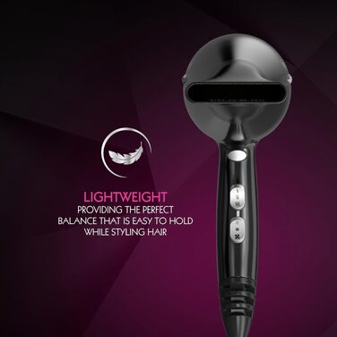 Фен для волосся WAHL Power Shine Dryer: 3 температурних та 2 швидкісних режими, функція холодного обдуву Cool Shot, швидке сушіння та стайлінг кучерявого волосся