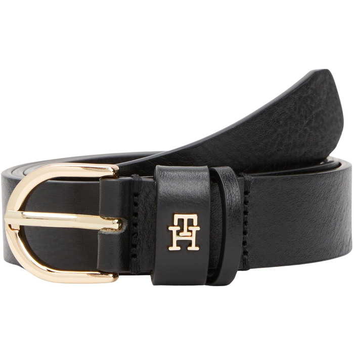 Ремінь жіночий Tommy Hilfiger Essential Effortless 2.5 Aw0aw16836, регульований, чорний (110 см)