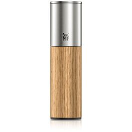 Млин для солі та перцю WMF Nature Pro з керамічним механізмом, регульованим помелом, нержавіюча сталь та дерево