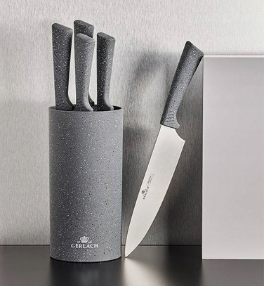 Набір ножів у підставці Gerlach Smart Granit, 5 предметів