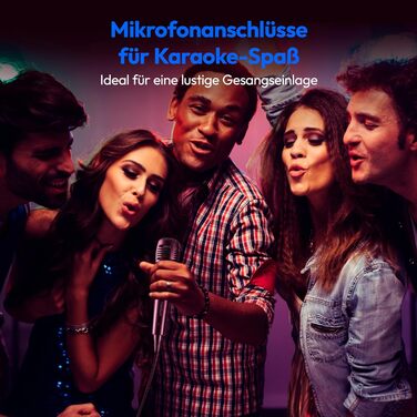 MEDION PE-1 Pure Partybox: портативна Bluetooth колонка з мікрофоном, світлові ефекти, караоке, AUX, USB, радіо, 250 Вт (25 Вт RMS)