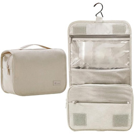 Кришталева сумка-органайзер для косметики та туалетних аксесуарів Beige (Бежевий)