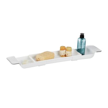 Relaxdays Extendable Bathtub Shelf
