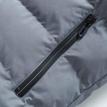 Чоловіча флісова жилетка з утеплювачем, тепла ізольована стельтова жилетка, зимова жилетка-грілка для чоловіків, софтшел жилетка для активного відпочинку, хайкінгу та терморегуляції (XL, сірий)