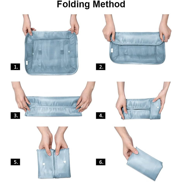 Органайзер для валізи OSDUE, набір 9 шт., Packing Cubes, водонепроникні сумки для одягу, сумки для пакування, косметичка, кишеня для USB-кабелів (Бежевий)