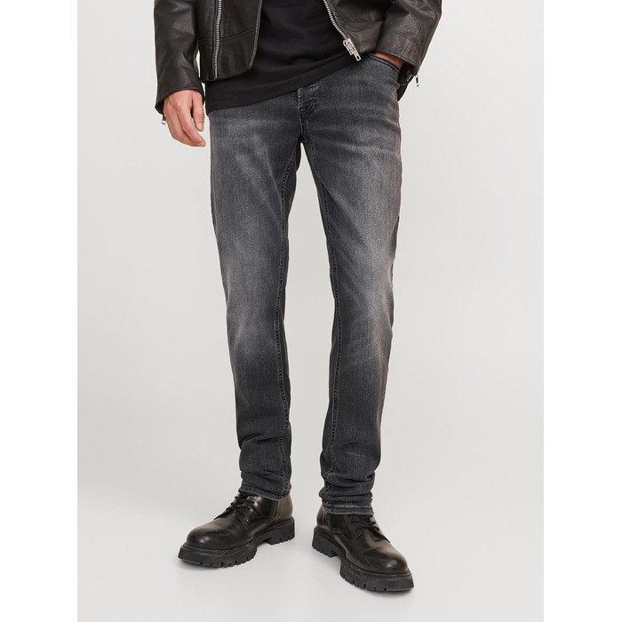 Джинси чоловічі JACK & JONES Glenn Original Slim Fit, чорний денім (36W/36L)