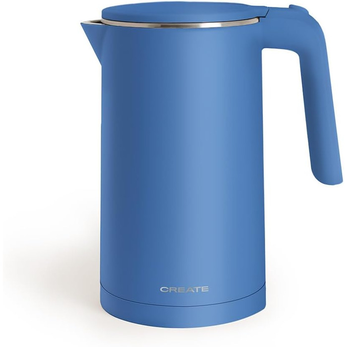 Електричний чайник CREATE STUDIO PRO 1 л з регулюванням температури, підігрівом, кабелем та автовимкненням (Кобальтовий)