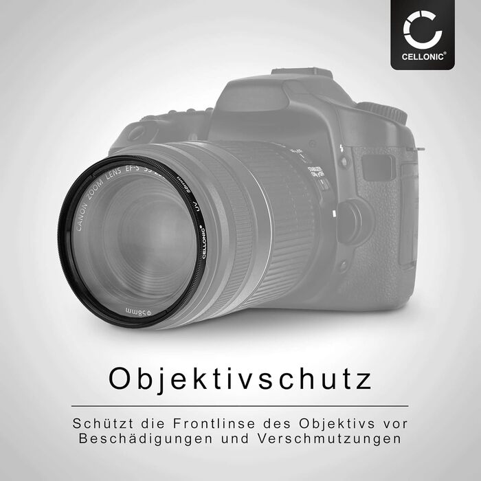 CELLONIC UV Filter 72mm - захисний фільтр для об'єктивів та камер | Захист від ультрафіолету