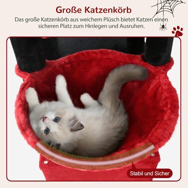 Драбина для котів Globlazer XL, Готичний стиль, сірий колір, 156 см, з будиночком, платформами та сизалевими стовпчиками