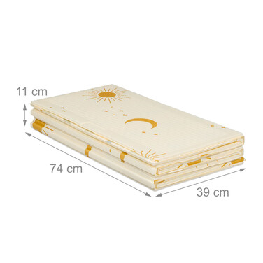 Relaxdays Foldable Play Mat Sun, Moon & Patterns