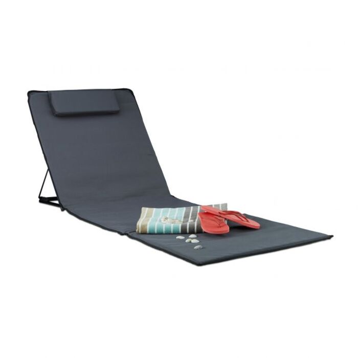 Relaxdays XXL Beach Mat with Head Pillow