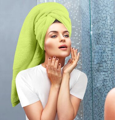 Utopia Towels 8-Piece Towel Set, Sage Green, 2 Bath Towels, 2 Hand Towels, and 4 Washcloths, 100% Cotton